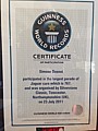Zertifikat World Guiness Record